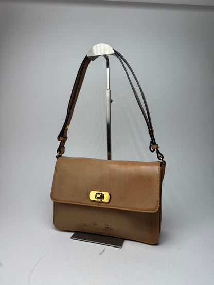 Vintage Marni 2Way Leather Bag Camel