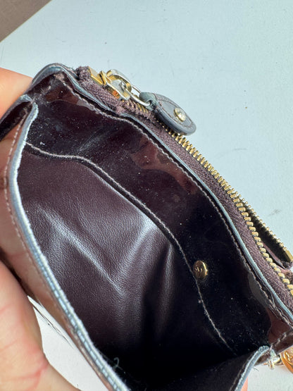 Vintage Louis Vuitton le Dauphine card holder Vernis Leather purple