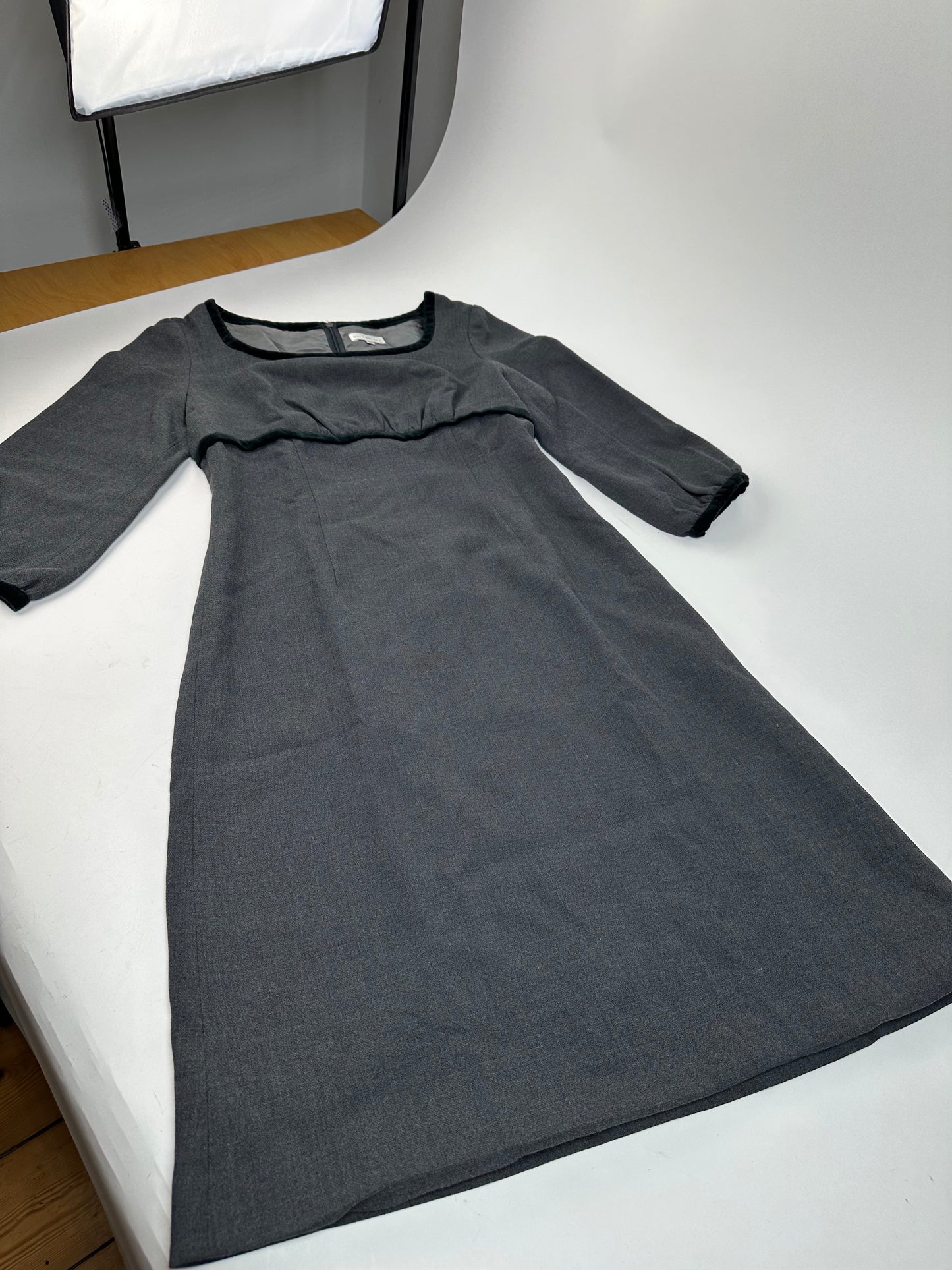Vintage Balenciaga Mixed Dress Gray