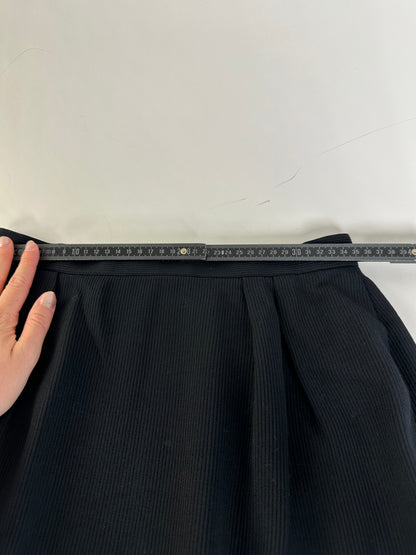 Vintage Dior Pleated Skirt Black c. 2000s XL