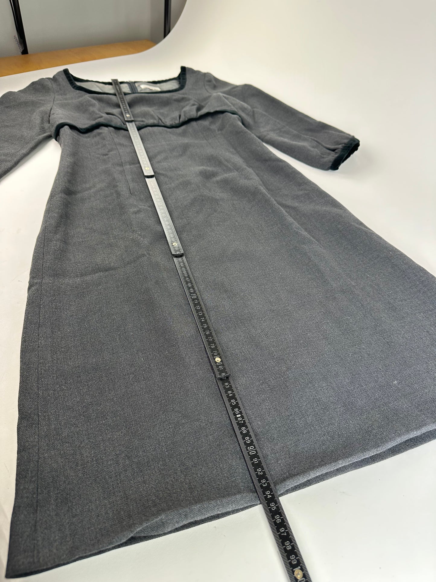 Vintage Balenciaga Mixed Dress Gray