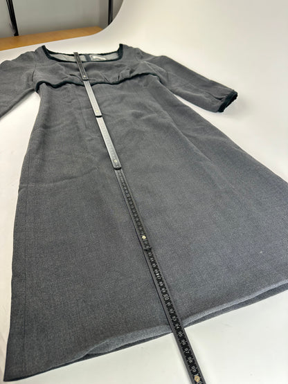 Vintage Balenciaga Mixed Dress Gray