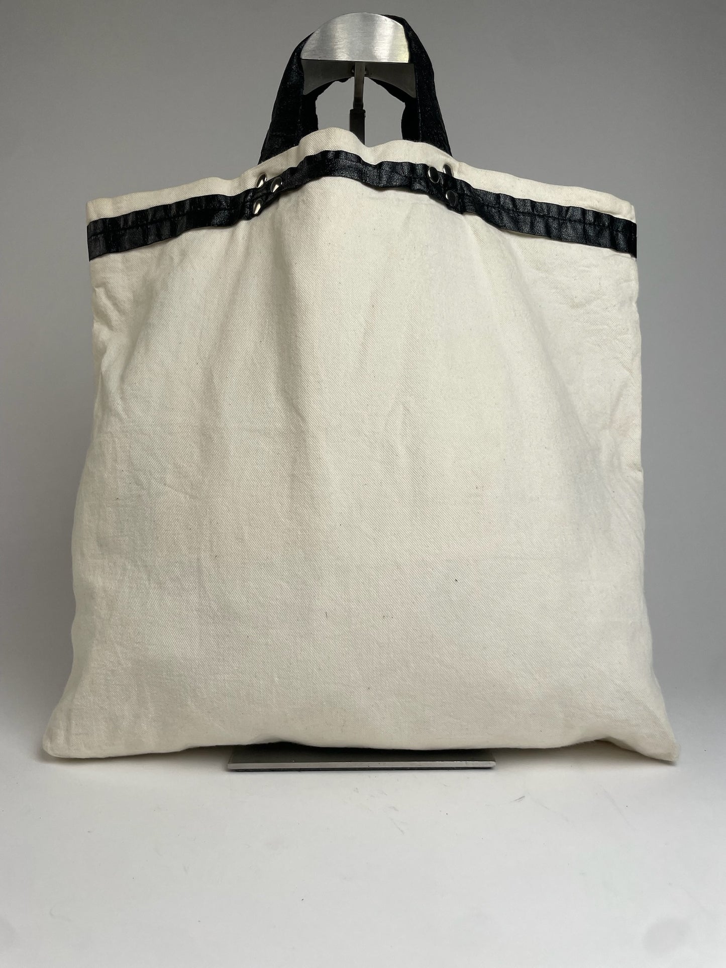 Vintage Comme Des Garçons Canvas Tote Bah White Black