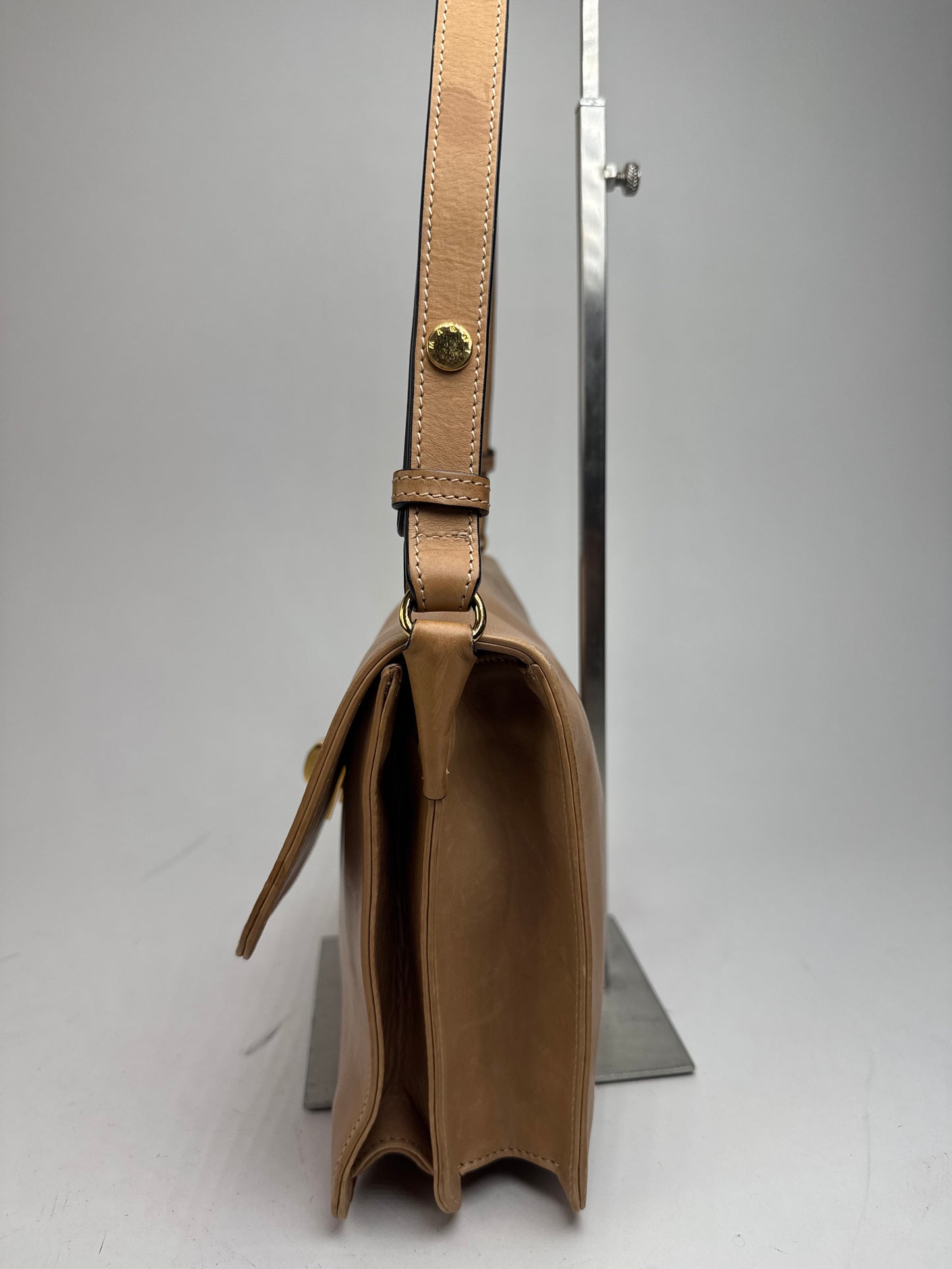 Vintage Marni 2Way Leather Bag Camel