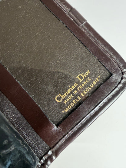Vintage Dior Trotter Monogram Bifold Wallet Beige Brown