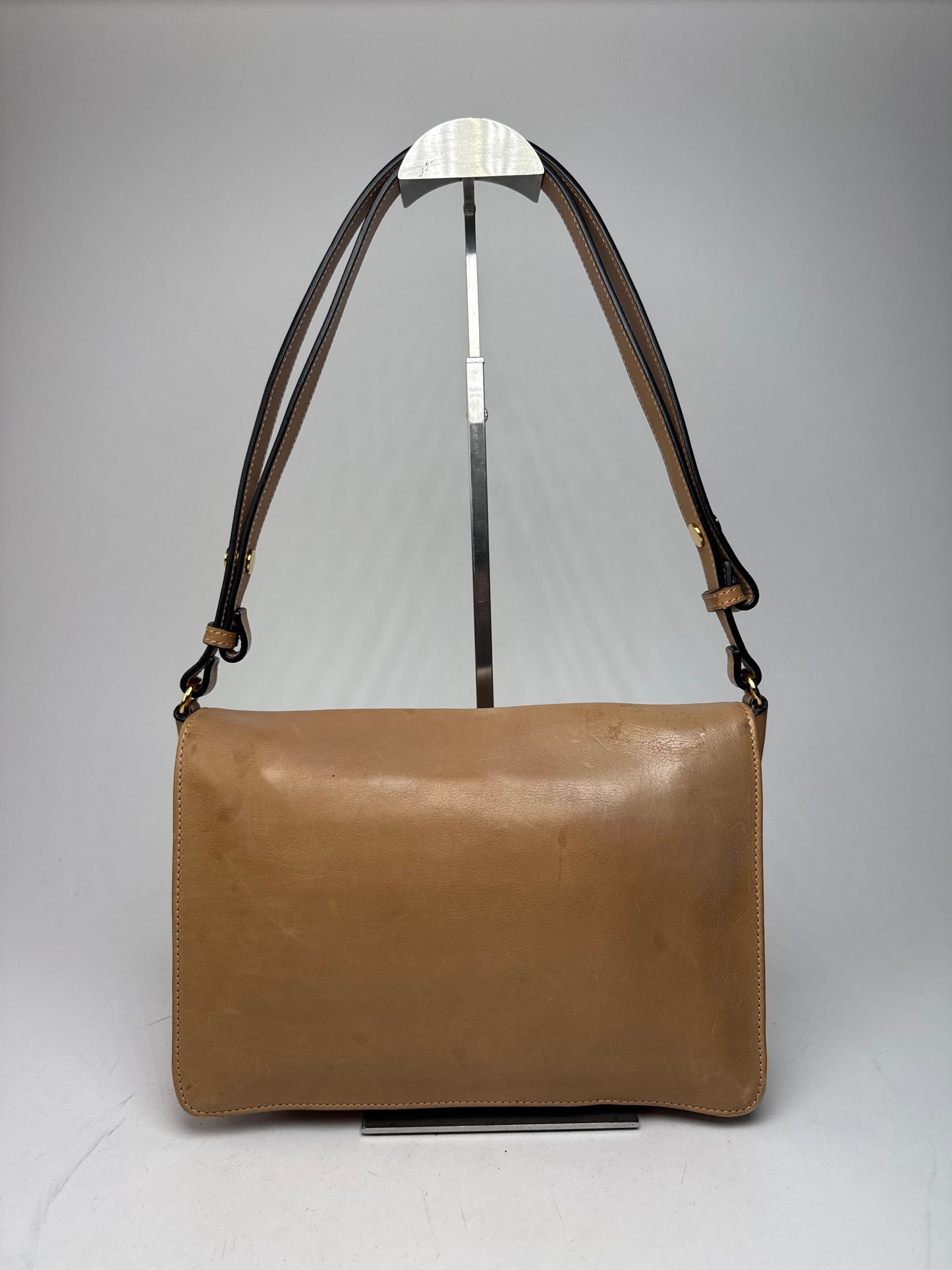 Vintage Marni 2Way Leather Bag Camel