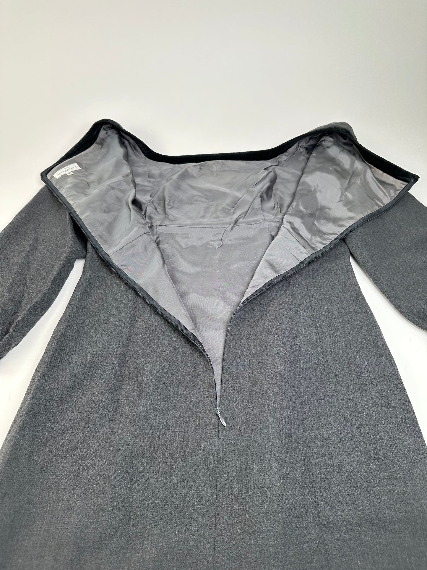 Vintage Balenciaga Mixed Dress Gray