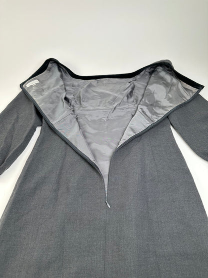 Vintage Balenciaga Mixed Dress Gray