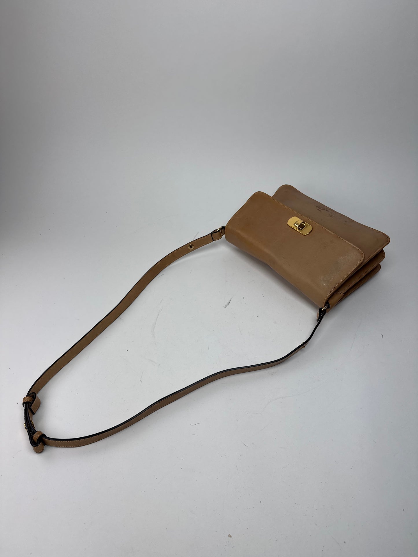 Vintage Marni 2Way Leather Bag Camel