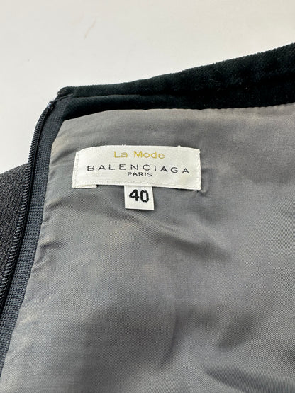 Vintage Balenciaga Mixed Dress Gray