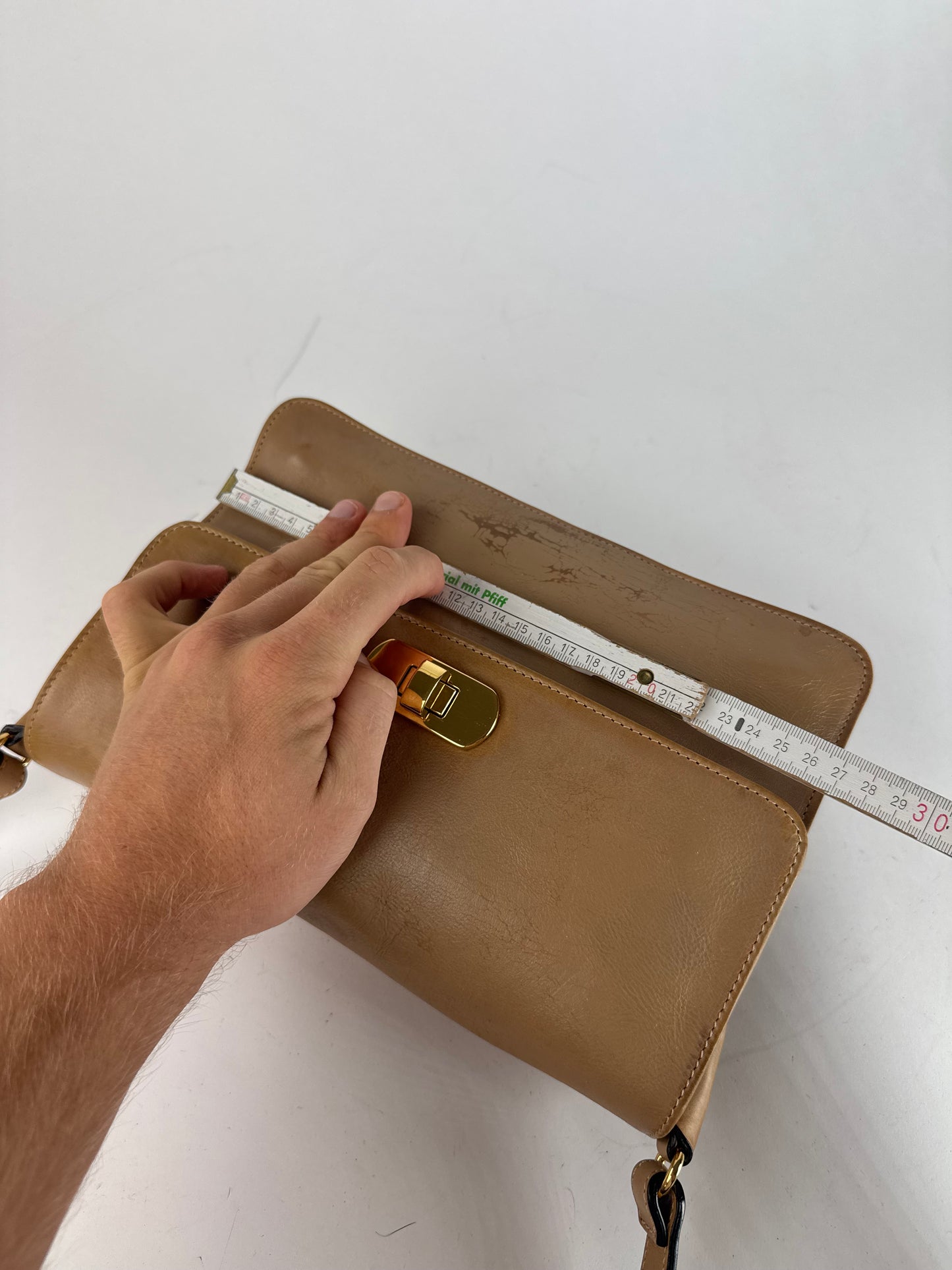 Vintage Marni 2Way Leather Bag Camel