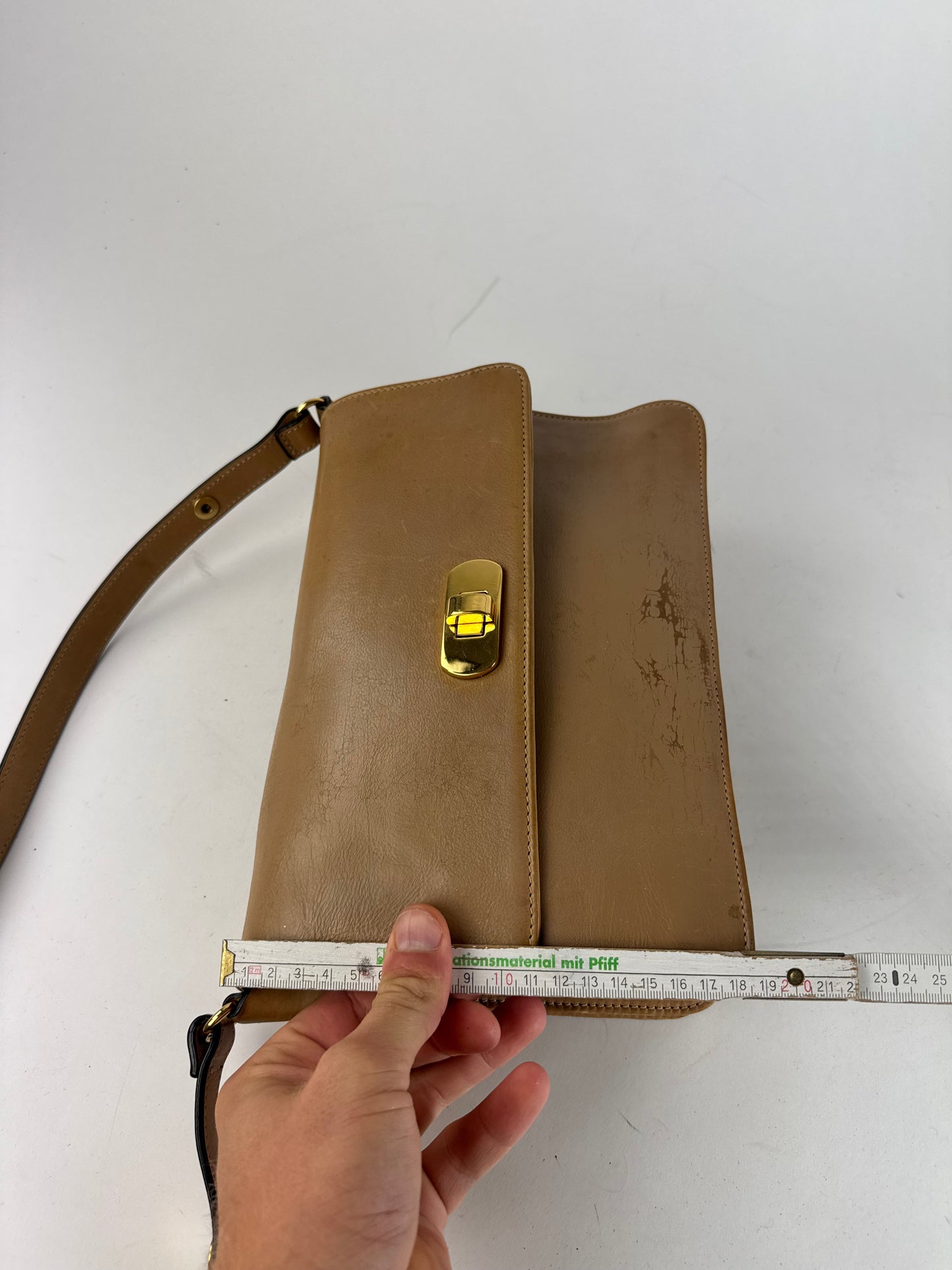 Vintage Marni 2Way Leather Bag Camel