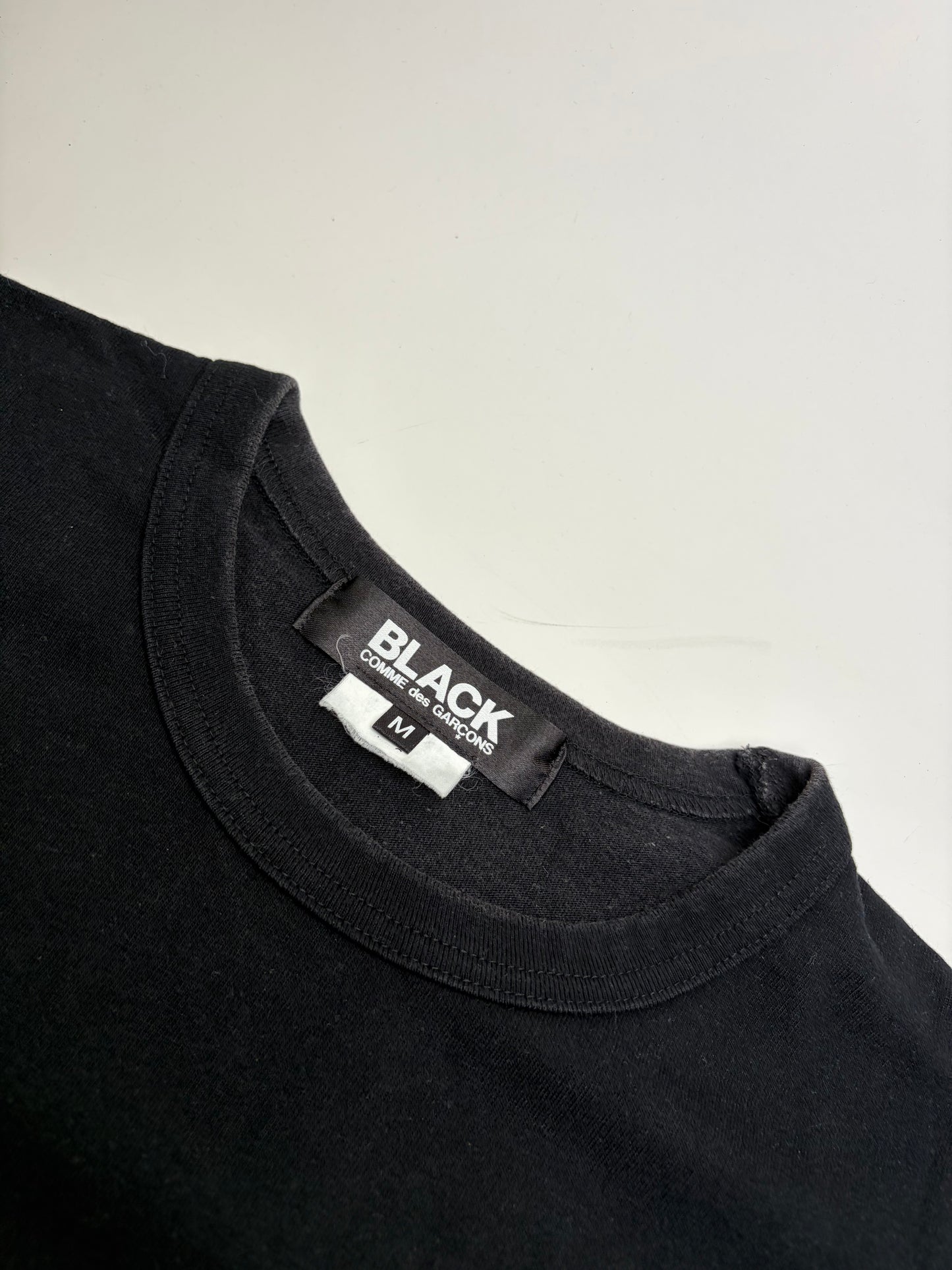 Vintage Comme Des Garcons Printed Cotton T-shirt Black Multicolor M