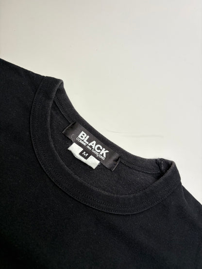 Vintage Comme Des Garcons Printed Cotton T-shirt Black Multicolor M