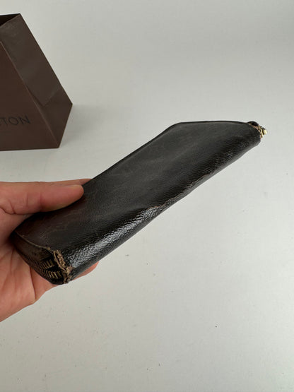 Vintage Louis Vuitton Monogram Zippy leather wallet brown