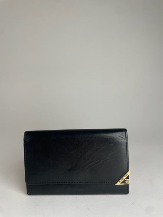 Vintage Givenchy Leather Wallet Black