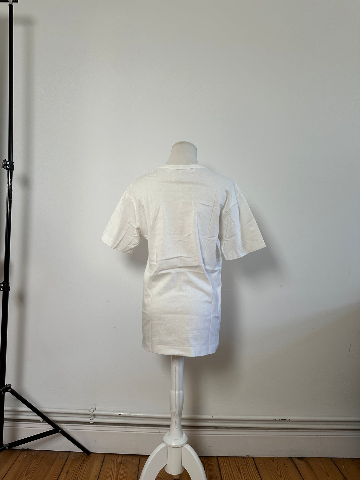 Vintage Comme des Garçons Play Heart Logo T-Shirt White Red M