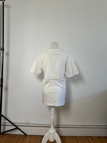 Vintage Comme des Garçons Play Heart Logo T-Shirt White Red M