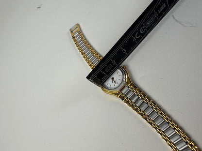 Vintage Givenchy Bracelet Watch Gold Silver Stainless Steel