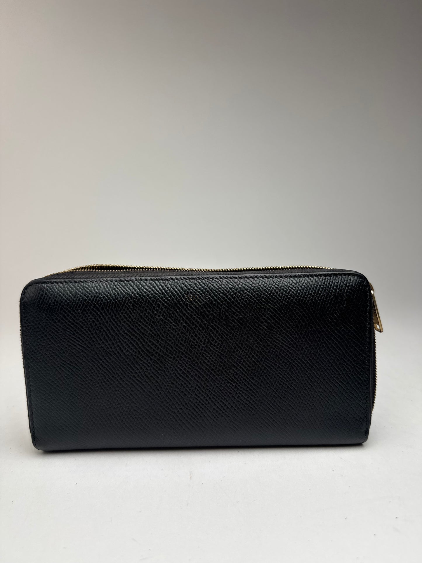 Vintage Miu Miu Patent Leather Wallet studded black zippy defect