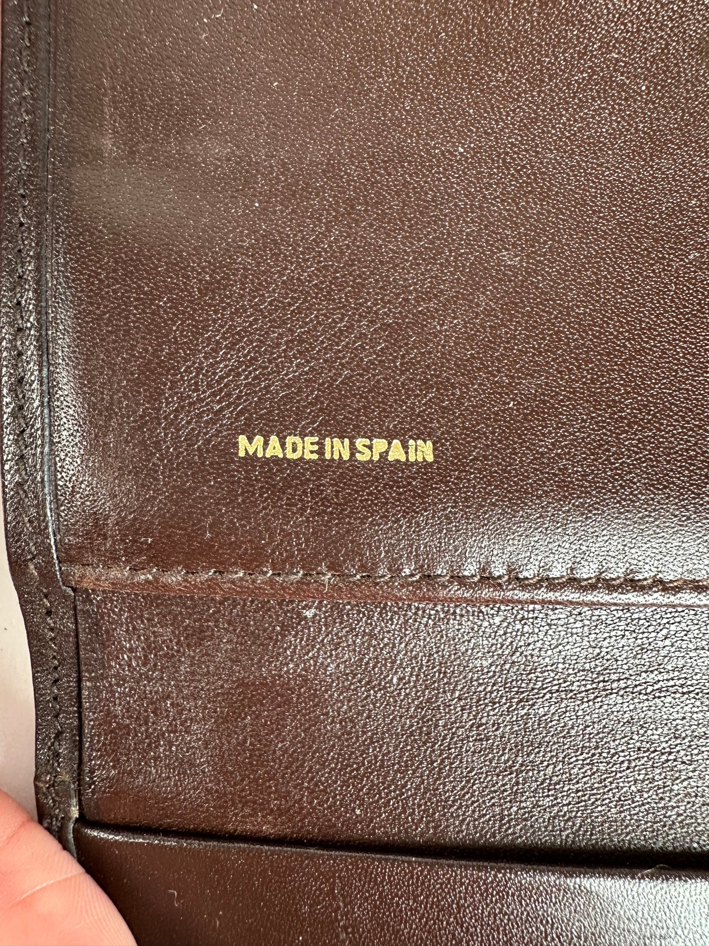 Vintage Givenchy Brown Leather Wallet with Gold Logo