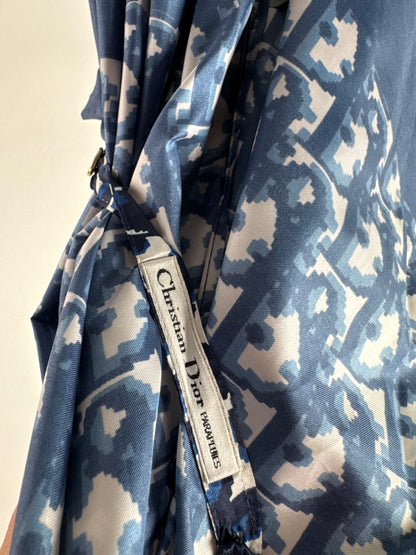 Vintage Dior Oblique Monogram Umbrella Navy White