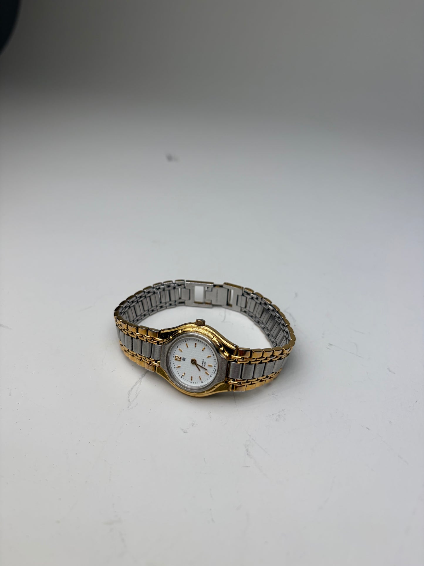 Vintage Givenchy Bracelet Watch Gold Silver Stainless Steel
