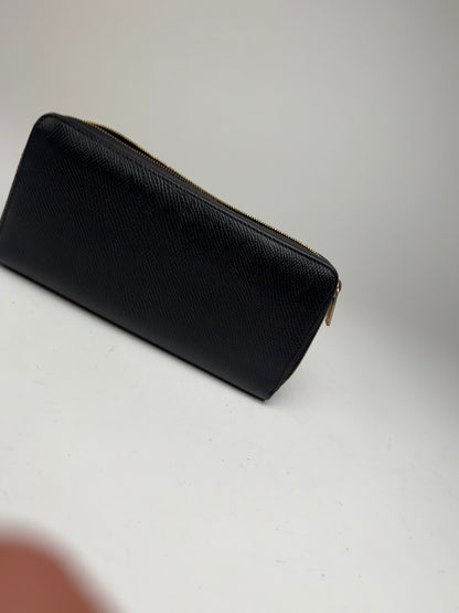 Vintage Celine Leather wallet black zippy defect