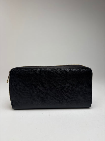 Vintage Celine Leather wallet black zippy defect