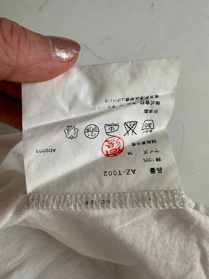 Vintage Comme des Garçons Play Heart Logo T-Shirt White Red M