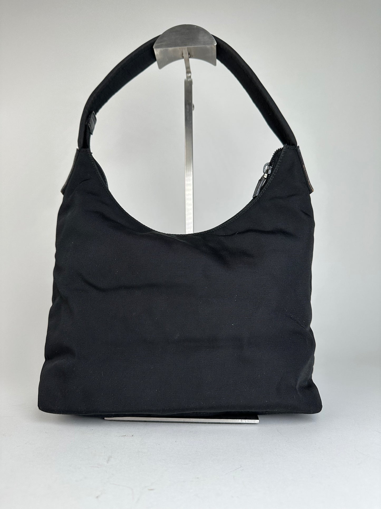 Gucci Black Nylon Shoulder Bag with Dust Bag