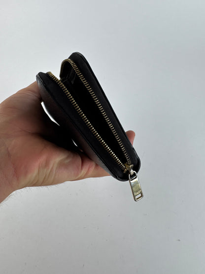 Vintage Celine Leather wallet black zippy defect