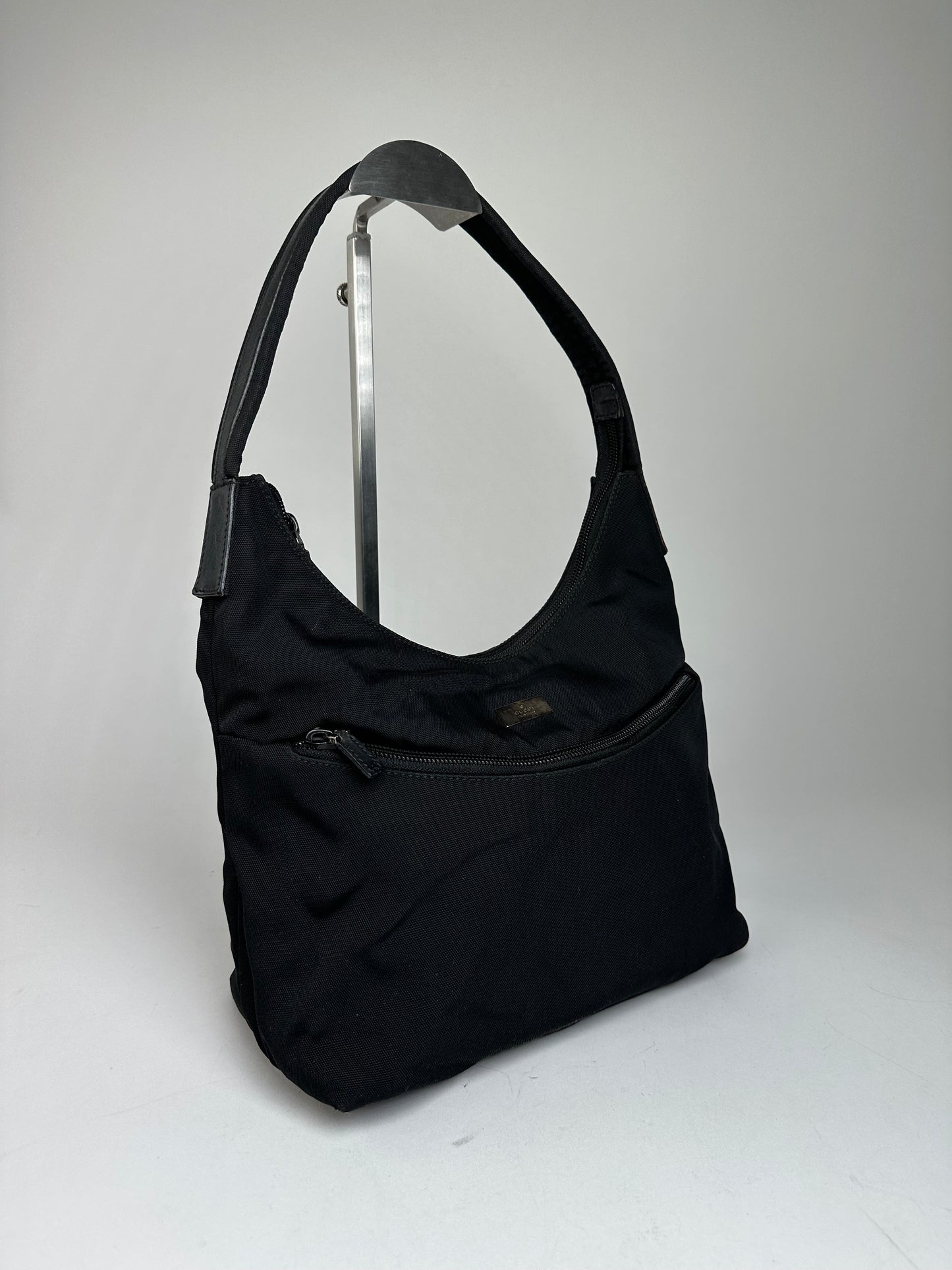 Gucci Black Nylon Shoulder Bag with Dust Bag