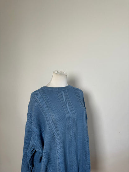 Vintage Dior Men's Cotton Sweater Light Blue XL