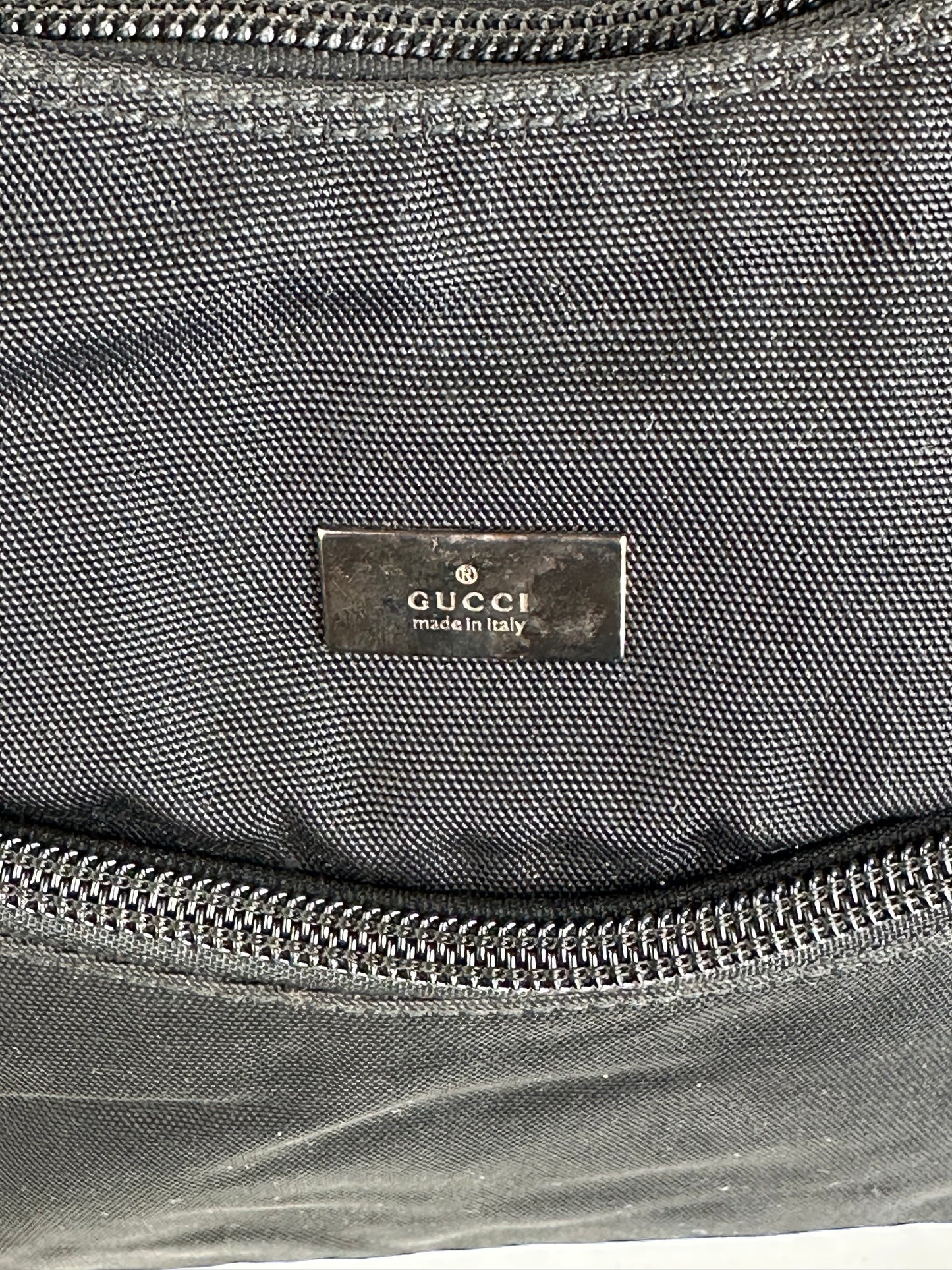 Gucci Black Nylon Shoulder Bag with Dust Bag