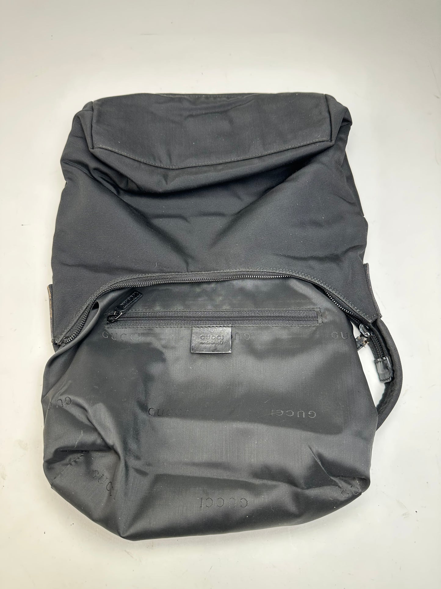 Gucci Black Nylon Shoulder Bag with Dust Bag