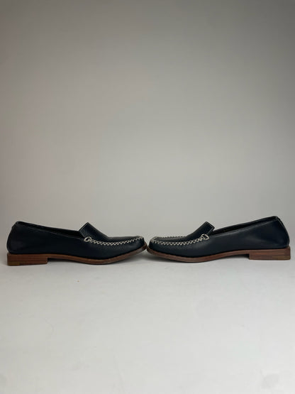 Vintage Louis Vuitton Leather Loafer Black EU35,5