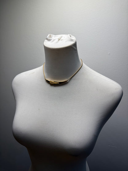 Vintage Givenchy Gold-Tone Collar Necklace c. Late 1970s–Early 1980s