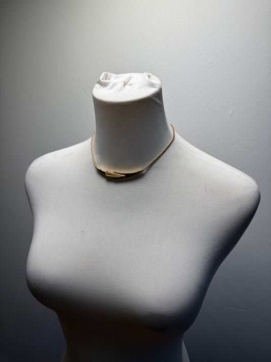 Vintage Givenchy Gold-Tone Collar Necklace c. Late 1970s–Early 1980s