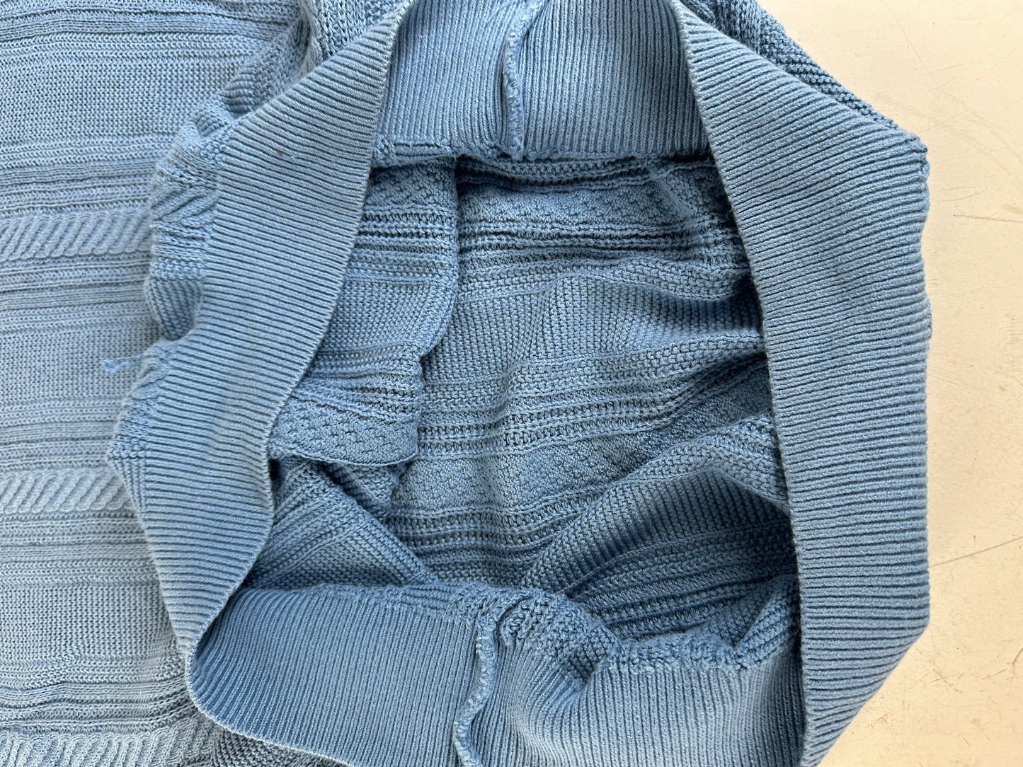 Vintage Dior Men's Cotton Sweater Light Blue XL