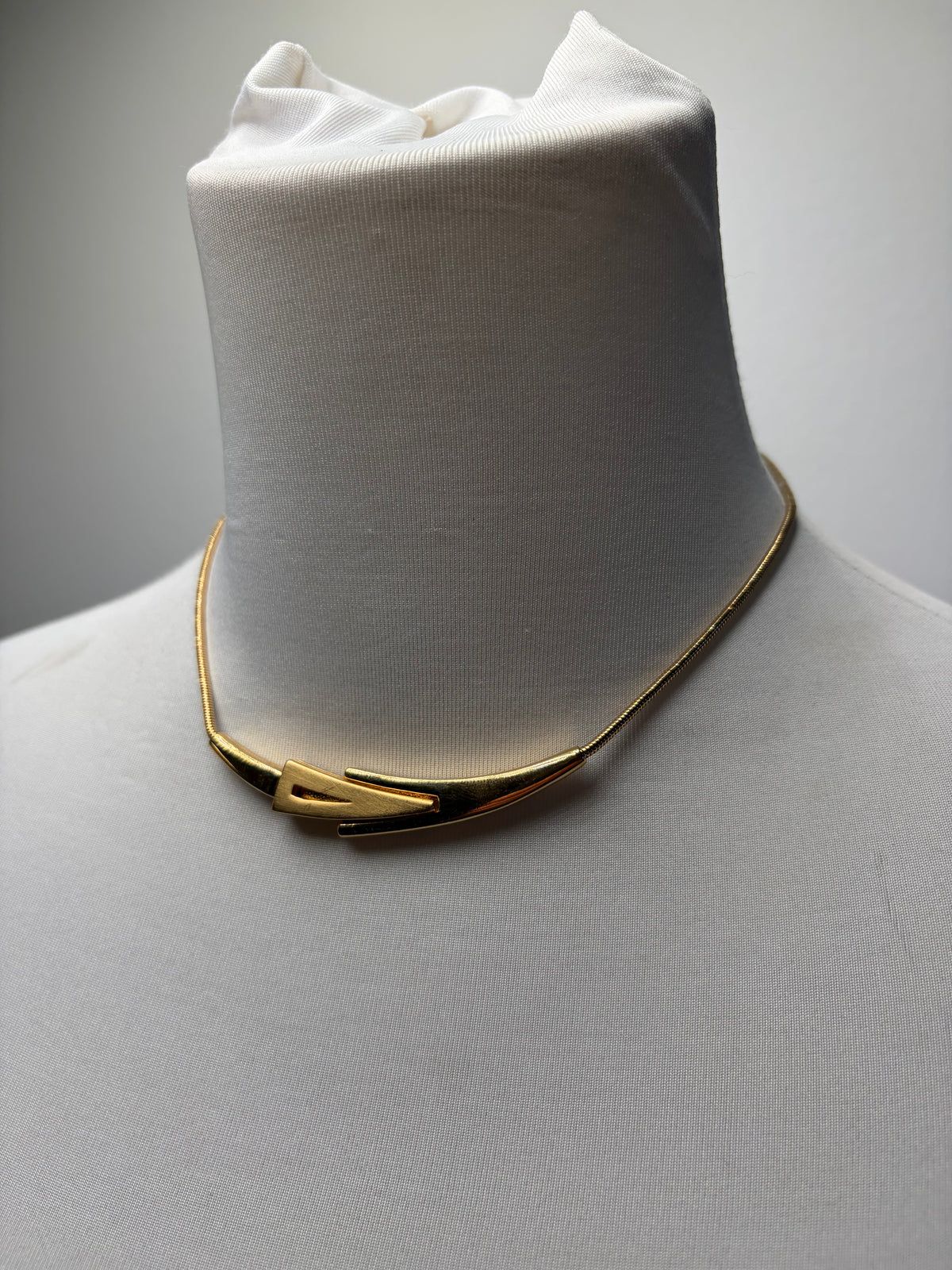 Vintage Givenchy Gold-Tone Collar Necklace c. Late 1970s–Early 1980s