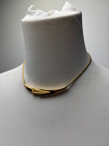 Vintage Givenchy Gold-Tone Collar Necklace c. Late 1970s–Early 1980s