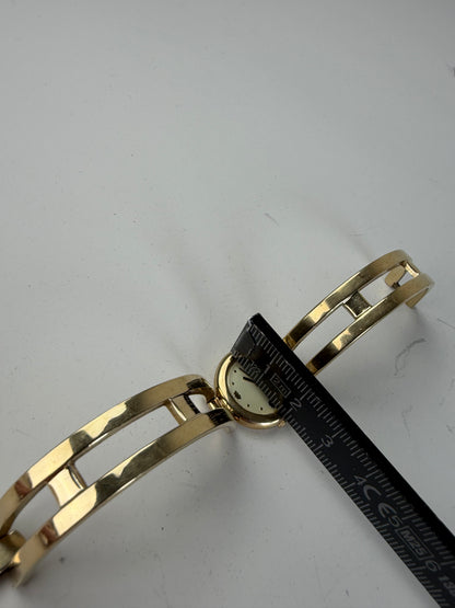 Vintage Courreges Bracelet Watch Gold Metal