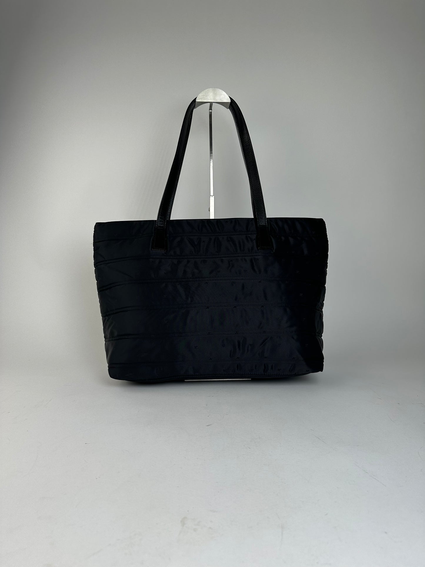 Vintage Courreges Nylon Tote Bag Black
