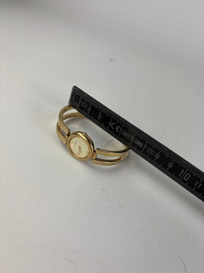 Vintage Courreges Bracelet Watch Gold Metal