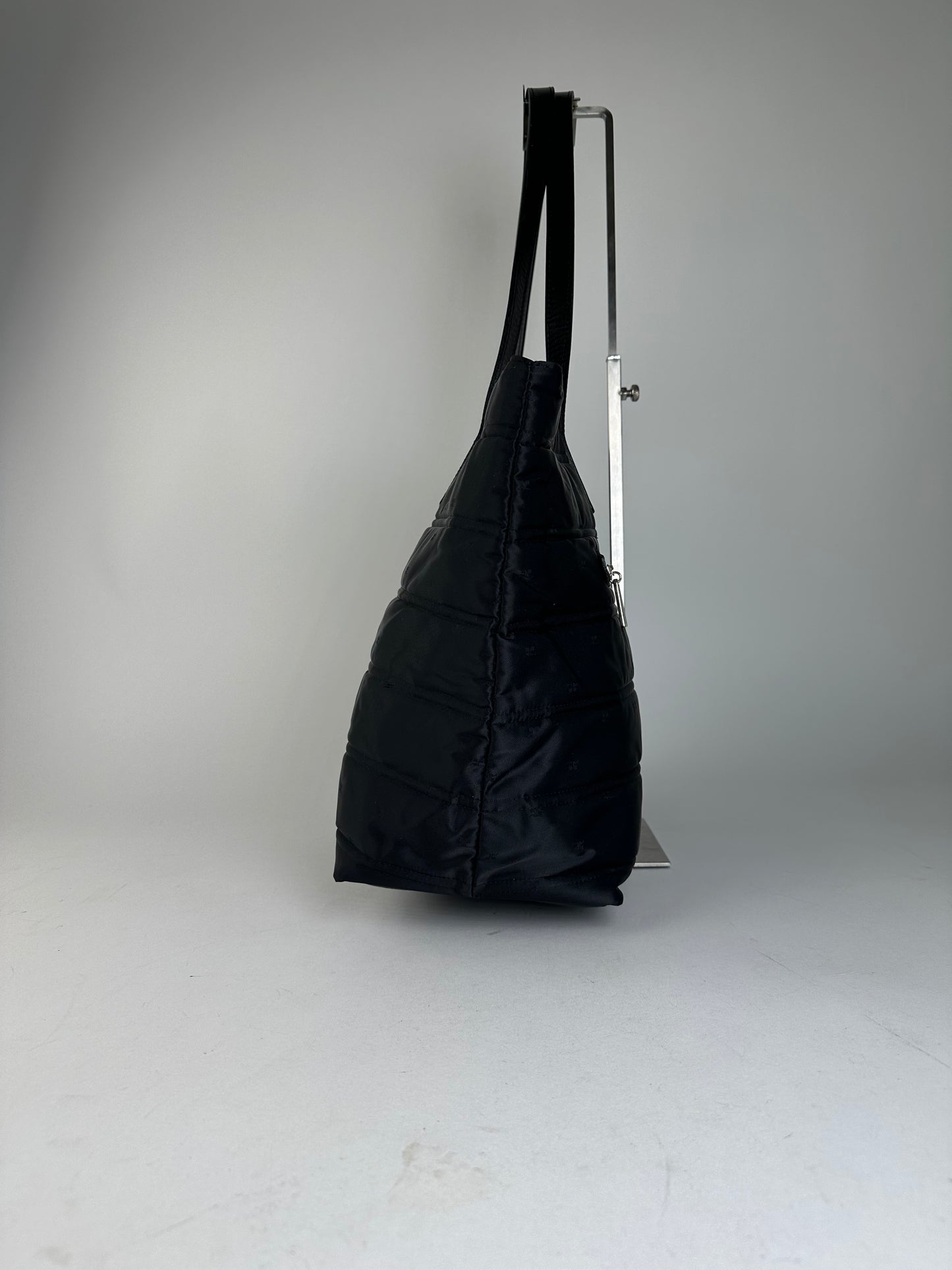 Vintage Courreges Nylon Tote Bag Black