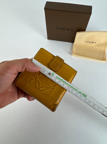 Vintage Loewe Madrid Leather Anagram wallet yellow