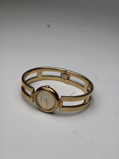 Vintage Courreges Bracelet Watch Gold Metal