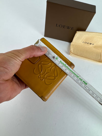 Vintage Loewe Madrid Leather Anagram wallet yellow