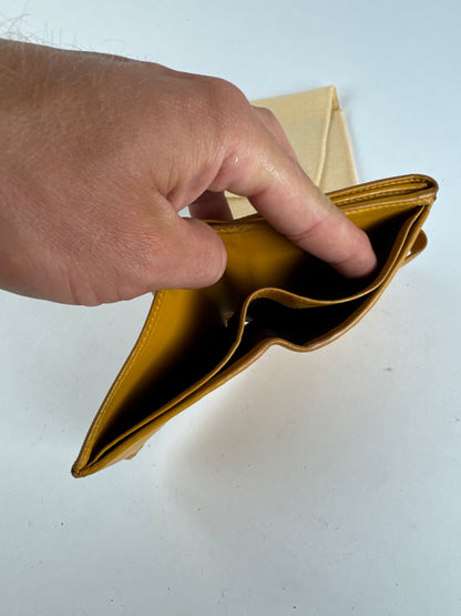 Vintage Loewe Madrid Leather Anagram wallet yellow